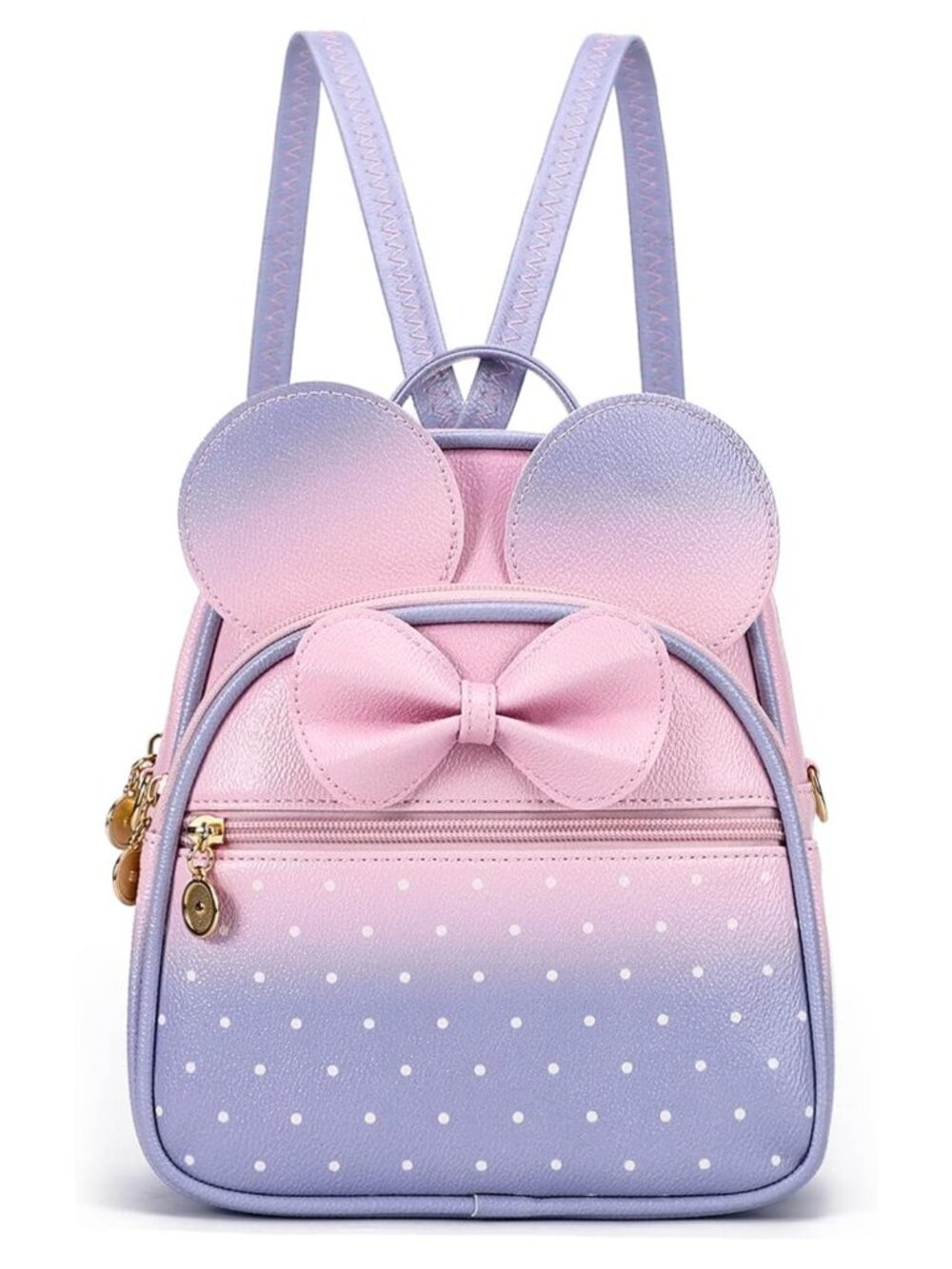 Girls Mini Backpack Quilted Faux Leather Convertible Shoulder Bag Purse